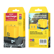 Load image into Gallery viewer, WK WP-U128 40W Dual USB-C/Type-C Interface Gallium Nitride Charger,Specifications: US Plug