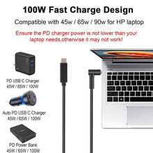 Load image into Gallery viewer, USB-C / Type-C to 3.0 x 1.0mm Laptop Power Charging Cable, Cable Length: about 1.5m, Type-C to 3.0 x 1.1mm
