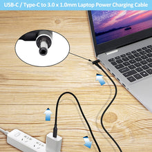 Load image into Gallery viewer, USB-C / Type-C to 3.0 x 1.0mm Laptop Power Charging Cable, Cable Length: about 1.5m, Type-C to 3.0 x 1.1mm