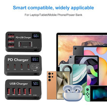 Load image into Gallery viewer, 988A Multi-function DC 12V 5 Ports USB Digital Display Fast Charger, 988A