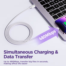 Load image into Gallery viewer, JOYROOM S-AL012A14 Multi-Color Series 2.4A USB to 8 Pin Fast Charging Data Cable, Length:1.2m, USB to 8 Pin