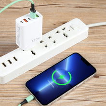 Load image into Gallery viewer, 120W Dual PD Type-C + 3 x USB Multi Port Charger, EU Plug, EU Plug