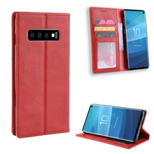 Load image into Gallery viewer, Magnetic Buckle Retro Crazy Horse Texture Horizontal Flip Leather Case for Galaxy S10 (5G), with Holder &amp; Card Slots &amp; Photo Frame, For Galaxy S10 (5G)