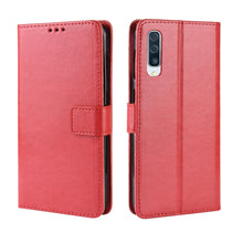 Load image into Gallery viewer, Retro Crazy Horse Texture Horizontal Flip Leather Case for Galaxy A70, with Holder &amp; Card Slots &amp; Photo Frame