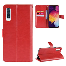 Load image into Gallery viewer, Retro Crazy Horse Texture Horizontal Flip Leather Case for Galaxy A70, with Holder &amp; Card Slots &amp; Photo Frame