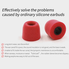 Load image into Gallery viewer, KZ 6 PCS Sound Insulation Noise Cancelling Memory Foam Earbuds Kit for All In-ear Earphone, Size: L &amp; M &amp; S