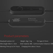Load image into Gallery viewer, KZ ZST 85cm Bluetooth 4.2 Wireless Advanced Upgrade Module Earphone Cable