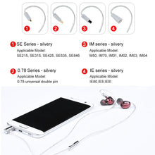 Load image into Gallery viewer, Iron Triangle IM Series Plug Silver-plated Headphone Wire with Mic