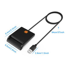 Load image into Gallery viewer, ROCKETEK SCR1 CAC ID SIM Chip Smart Card Reader, SCR1