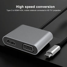Load image into Gallery viewer, 2 in 1 Multifunctional USB-C / Type-C to HDMI+VGA HUB Docking Station