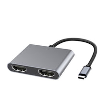 Load image into Gallery viewer, 2 in 1 Multifunction USB-C / Type-C to Dual HDMI HUB Docking Station