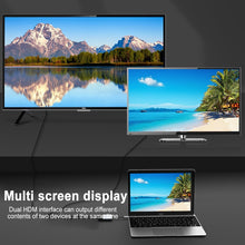 Load image into Gallery viewer, 2 in 1 Multifunction USB-C / Type-C to Dual HDMI HUB Docking Station