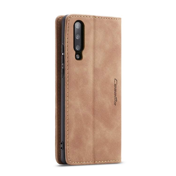 CaseMe-013 Multifunctional Retro Frosted Horizontal Flip Leather Case for Galaxy A70, with Card Slot & Holder & Zipper Wallet & Photo Frame, For Galaxy A70