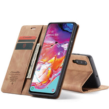 Load image into Gallery viewer, CaseMe-013 Multifunctional Retro Frosted Horizontal Flip Leather Case for Galaxy A70, with Card Slot &amp; Holder &amp; Zipper Wallet &amp; Photo Frame, For Galaxy A70