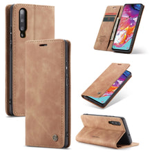 Load image into Gallery viewer, CaseMe-013 Multifunctional Retro Frosted Horizontal Flip Leather Case for Galaxy A70, with Card Slot &amp; Holder &amp; Zipper Wallet &amp; Photo Frame, For Galaxy A70