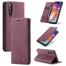 Load image into Gallery viewer, CaseMe-013 Multifunctional Retro Frosted Horizontal Flip Leather Case for Galaxy A70, with Card Slot &amp; Holder &amp; Zipper Wallet &amp; Photo Frame, For Galaxy A70