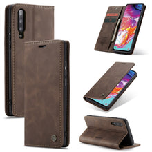 Load image into Gallery viewer, CaseMe-013 Multifunctional Retro Frosted Horizontal Flip Leather Case for Galaxy A70, with Card Slot &amp; Holder &amp; Zipper Wallet &amp; Photo Frame, For Galaxy A70