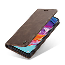 Load image into Gallery viewer, CaseMe-013 Multifunctional Retro Frosted Horizontal Flip Leather Case for Galaxy A70, with Card Slot &amp; Holder &amp; Zipper Wallet &amp; Photo Frame, For Galaxy A70