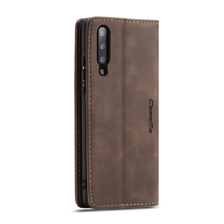 CaseMe-013 Multifunctional Retro Frosted Horizontal Flip Leather Case for Galaxy A30S / A50S / A50, with Card Slot & Holder & Zipper Wallet & Photo Frame