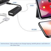 Load image into Gallery viewer, 3 in 1 MagSafe 1 / 2 + PD Port + USB to USB-C / Type-C Converter Adapter