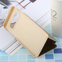 Load image into Gallery viewer, PU Electroplating Mirror Horizontal Flip Leather Case for Galaxy S10, with Holder
