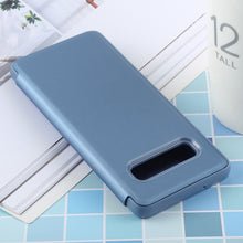 Load image into Gallery viewer, PU Electroplating Mirror Horizontal Flip Leather Case for Galaxy S10, with Holder, For Galaxy S10