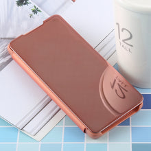 Load image into Gallery viewer, PU Electroplating Mirror Horizontal Flip Leather Case for Galaxy S10, with Holder