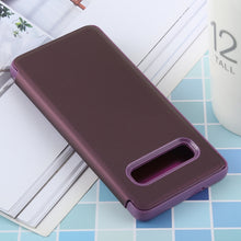 Load image into Gallery viewer, PU Electroplating Mirror Horizontal Flip Leather Case for Galaxy S10 Plus, with Holder, For Galaxy S10 Plus