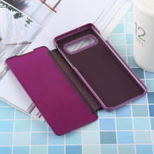 Load image into Gallery viewer, PU Electroplating Mirror Horizontal Flip Leather Case for Galaxy S10 Plus, with Holder, For Galaxy S10 Plus