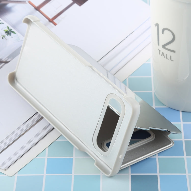 PU Electroplating Mirror Horizontal Flip Leather Case for Galaxy S10 Plus, with Holder