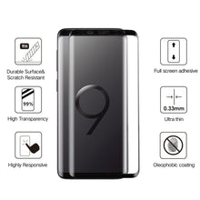 Load image into Gallery viewer, 25 PCS For Galaxy S9 0.33mm 9H Surface Hardness 3D Curved Edge Anti-scratch Full Screen HD Fully Adhesive Glass Screen Protector