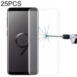 25 PCS For Galaxy S9 9H Surface Hardness 3D Curved Edge Anti-scratch Full Screen HD Tempered Glass Screen Protector, For Galaxy S9, For Galaxy S9, Full (25 PCS)