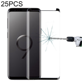 25 PCS For Galaxy S9 9H Surface Hardness 3D Curved Edge Anti-scratch Non-full Screen HD Tempered Glass Screen Protector, For Galaxy S9, Non-full (25 PCS), For Galaxy S9