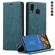 Load image into Gallery viewer, CaseMe-013 Multifunctional Retro Frosted Horizontal Flip Leather Case for Galaxy A40, with Card Slot &amp; Holder &amp; Wallet