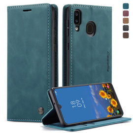 CaseMe-013 Multifunctional Retro Frosted Horizontal Flip Leather Case for Galaxy A40, with Card Slot & Holder & Wallet