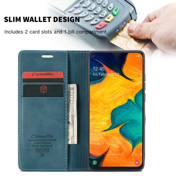 CaseMe-013 Multifunctional Retro Frosted Horizontal Flip Leather Case for Galaxy A40, with Card Slot & Holder & Wallet