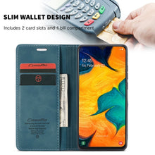 Load image into Gallery viewer, CaseMe-013 Multifunctional Retro Frosted Horizontal Flip Leather Case for Galaxy A40, with Card Slot &amp; Holder &amp; Wallet