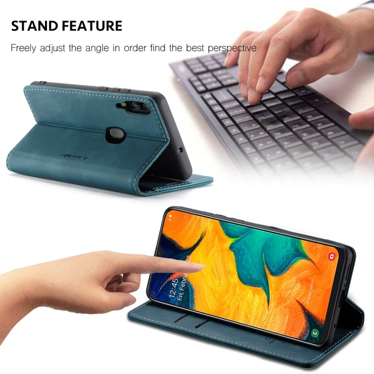 CaseMe-013 Multifunctional Retro Frosted Horizontal Flip Leather Case for Galaxy A40, with Card Slot & Holder & Wallet