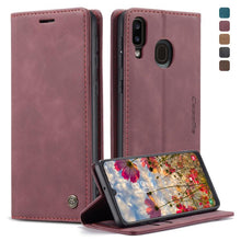 Load image into Gallery viewer, CaseMe-013 Multifunctional Retro Frosted Horizontal Flip Leather Case for Galaxy A40, with Card Slot &amp; Holder &amp; Wallet