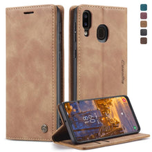 Load image into Gallery viewer, CaseMe-013 Multifunctional Retro Frosted Horizontal Flip Leather Case for Galaxy A40, with Card Slot &amp; Holder &amp; Wallet