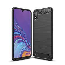 Load image into Gallery viewer, Brushed Texture Carbon Fiber Shockproof TPU Case for Galaxy A10