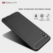 Load image into Gallery viewer, Brushed Texture Carbon Fiber Shockproof TPU Case for Galaxy A10