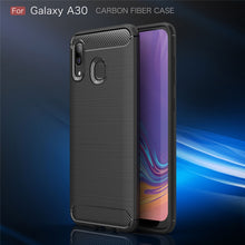 Load image into Gallery viewer, Brushed Texture Carbon Fiber Shockproof TPU Case for Galaxy A30