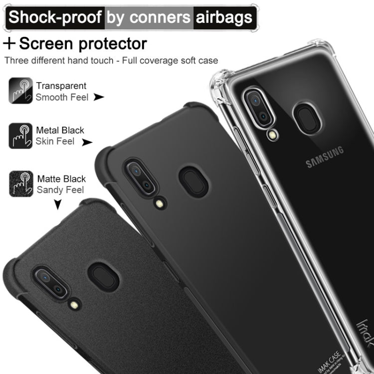 IMAK All-inclusive Shockproof Airbag TPU Case for Galaxy A20 / Galaxy A30, with Screen Protector