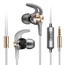 Load image into Gallery viewer, QKZ EQ1 CNC Metal Shark Fin Headphones Sports Music Headphones, Microphone Version