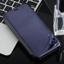 Load image into Gallery viewer, Electroplating Mirror Horizontal Flip Case for Galaxy J2 Core, with Holder, Galaxy J2 Core