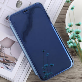 Electroplating Mirror Horizontal Flip Case for Galaxy J2 Core, with Holder, Galaxy J2 Core