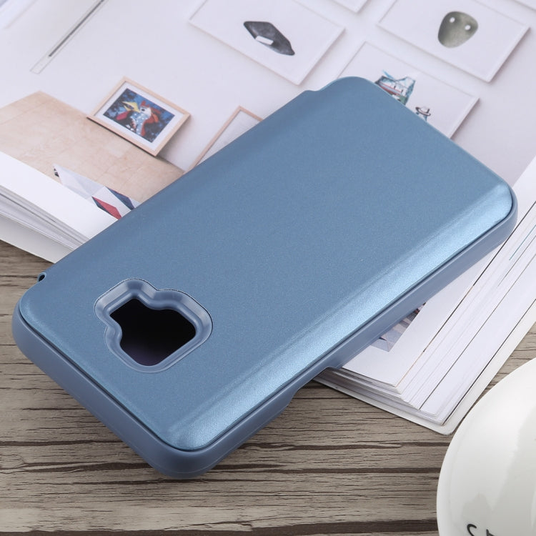 Electroplating Mirror Horizontal Flip Case for Galaxy J2 Core, with Holder, Galaxy J2 Core