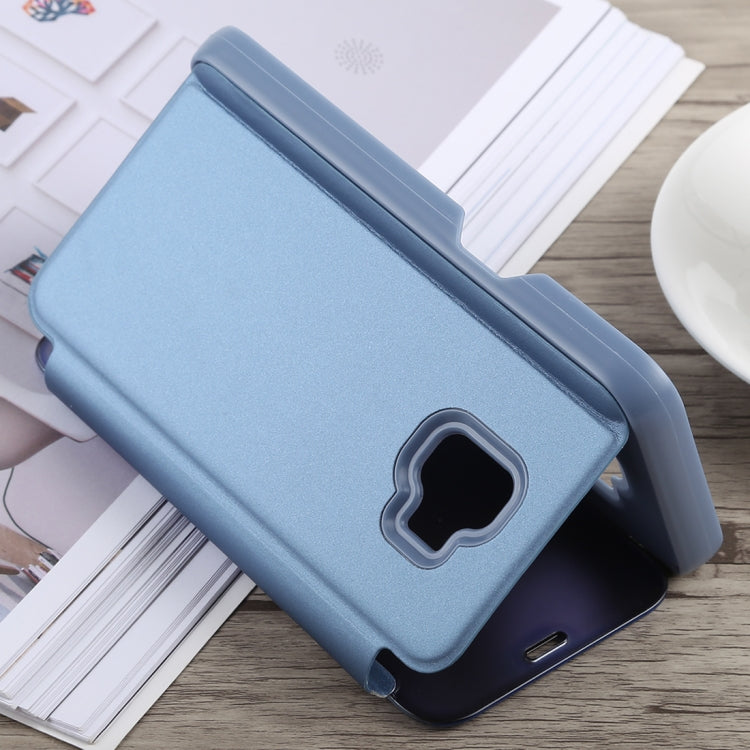Electroplating Mirror Horizontal Flip Case for Galaxy J2 Core, with Holder, Galaxy J2 Core