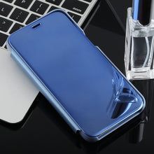 Load image into Gallery viewer, Electroplating Mirror Horizontal Flip Case for Galaxy J2 Core, with Holder, Galaxy J2 Core